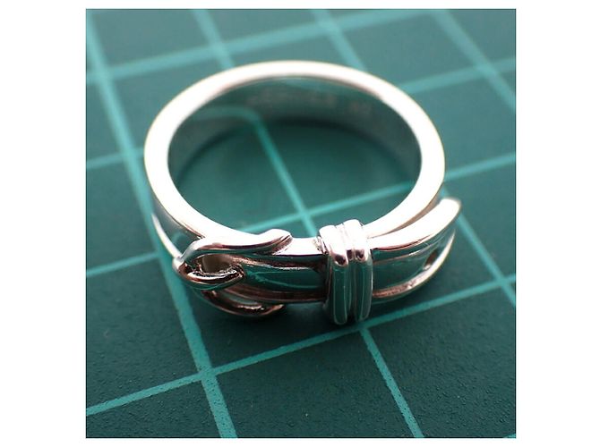 Ring Hermès Anello Hermes Croix Band in argento 925 - vista 10