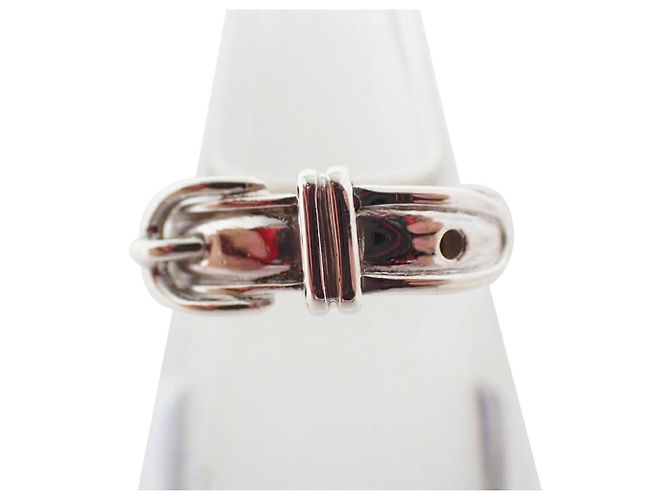 Ring Hermès Anello Hermes Croix Band in argento 925 - vista 2
