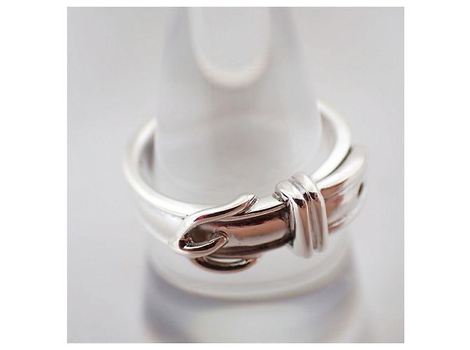 Ring Hermès Anello Hermes Croix Band in argento 925 - vista 3