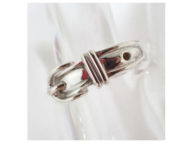 Ring Hermès Anello Hermes Croix Band in argento 925 - vista 5