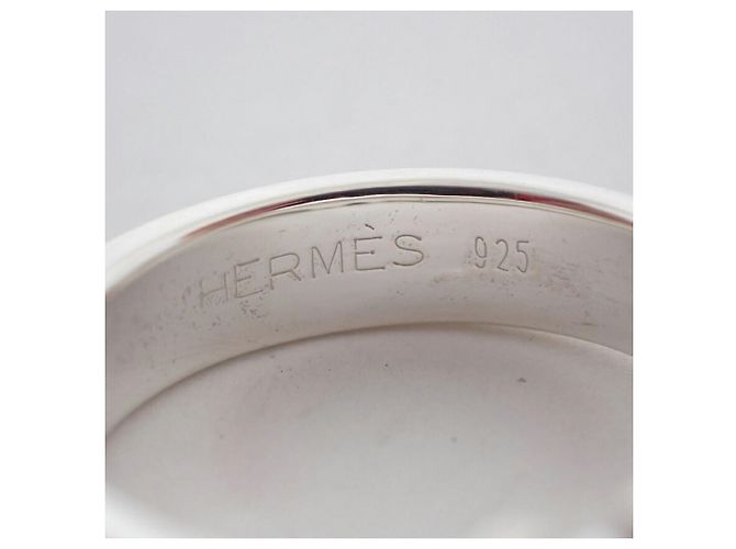Ring Hermès Anello Hermes Croix Band in argento 925 - vista 6