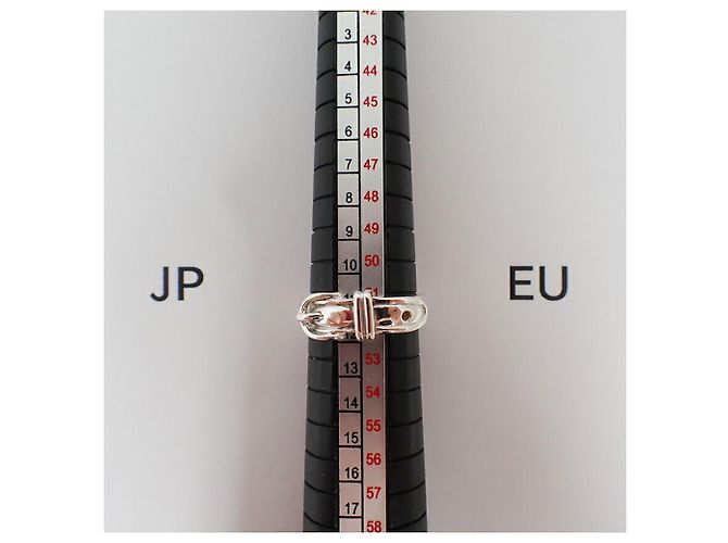 Ring Hermès Anello Hermes Croix Band in argento 925 - vista 8