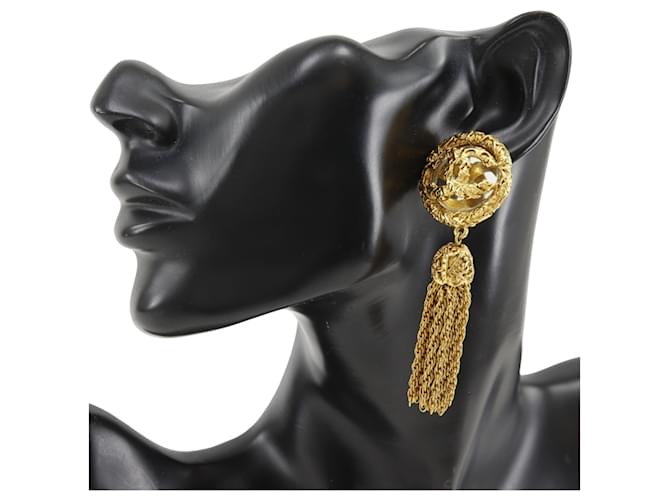 Orecchini a clip Chanel Coco Mark D'oro - vista 2