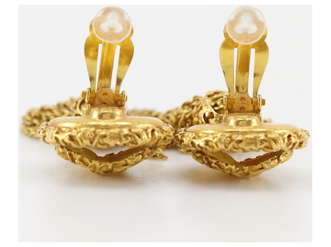 Orecchini a clip Chanel Coco Mark D'oro - vista 4