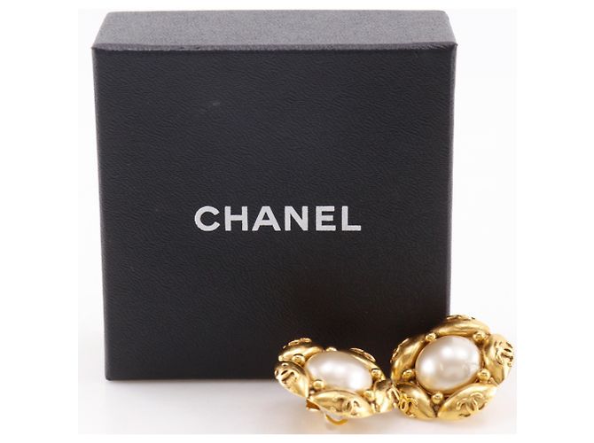 Chanel Coco Mark Flower Ohrringe Golden - Ansicht 16