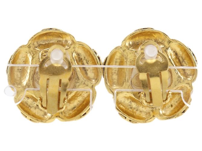 Chanel Coco Mark Flower Ohrringe Golden - Ansicht 3