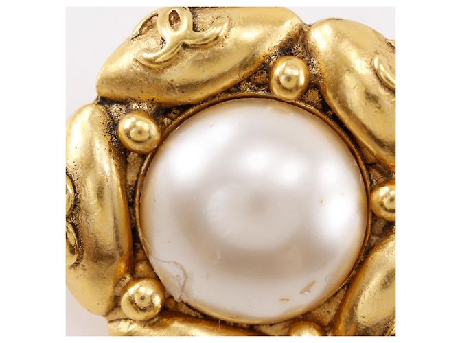 Chanel Coco Mark Flower Ohrringe Golden - Ansicht 6