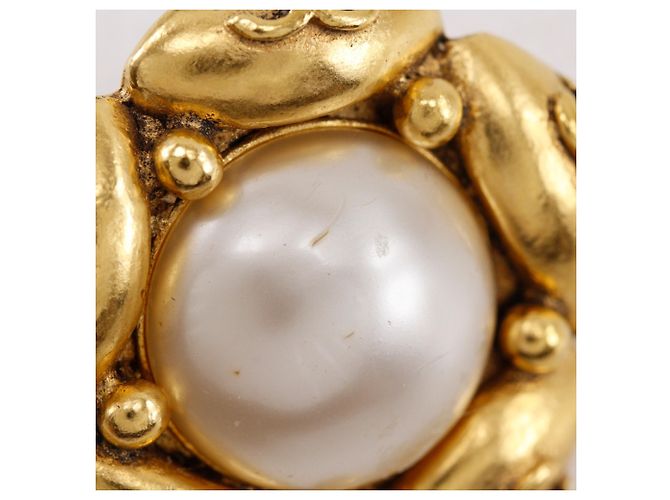 Chanel Coco Mark Flower Ohrringe Golden - Ansicht 8