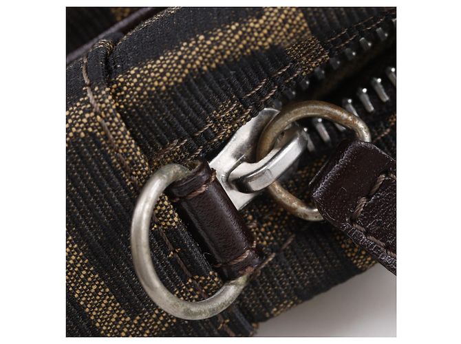 Borsa Business Fendi Zucca Marrone - vista 12
