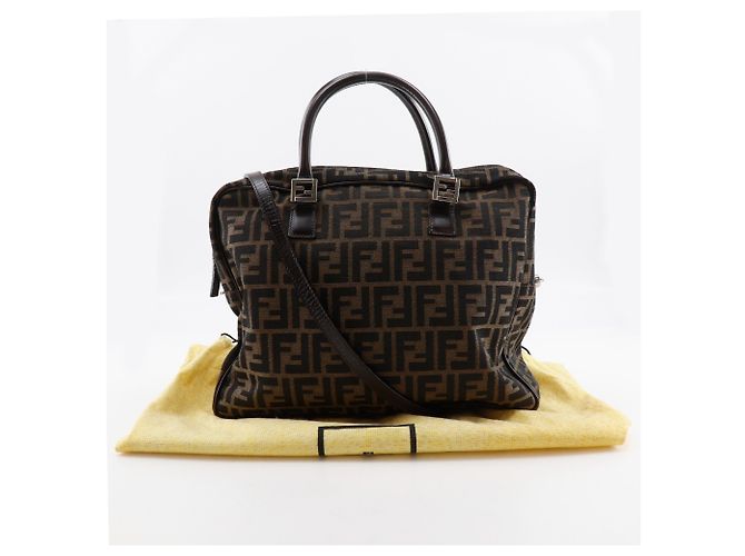 Borsa Business Fendi Zucca Marrone - vista 20