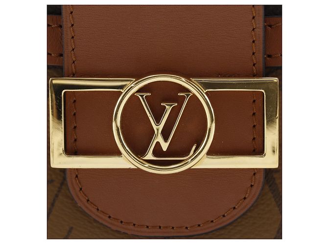 Borsa a tracolla Louis Vuitton Dauphine MM Marrone - vista 17