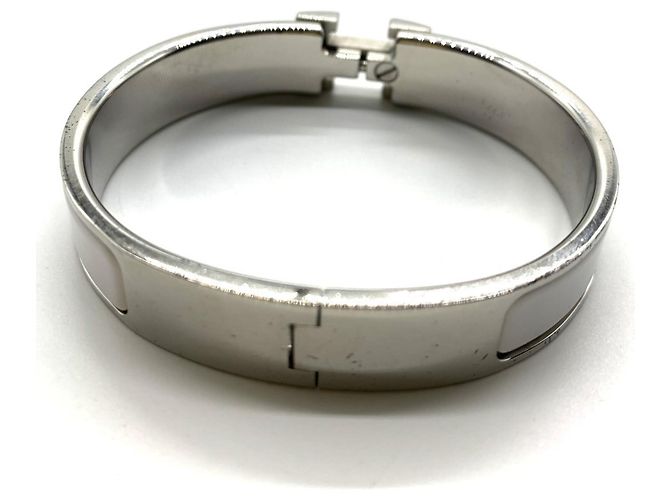Pulsera de esmalte Click H de Hermès Plata - vista 2