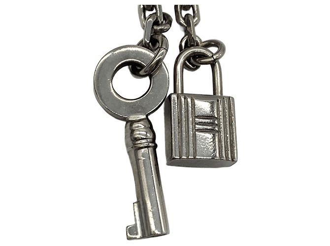 Ring Hermès Anello per foulard Hermes Lucchetto e portachiavi in argento - vista 4