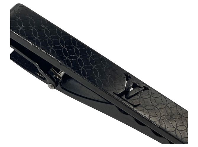 Spilla per cravatta Louis Vuitton Champs-Élysées in nero - vista 4