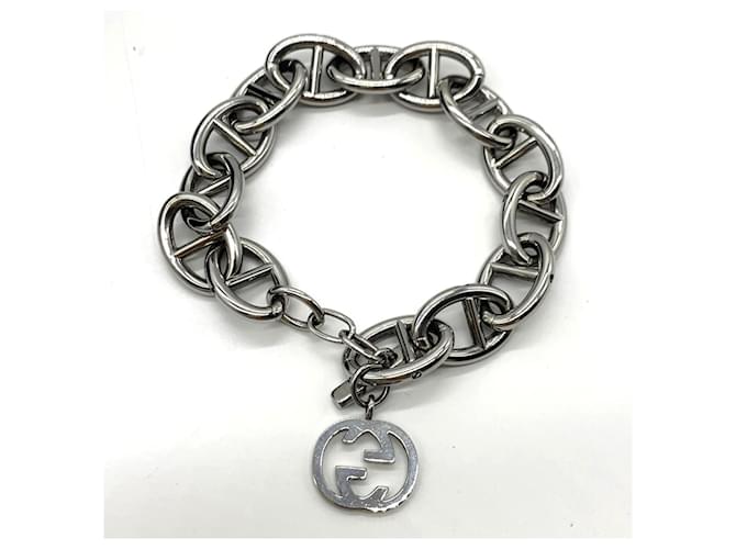 Bracciale Gucci Interlocking G Anchor Chain Argento - vista 2