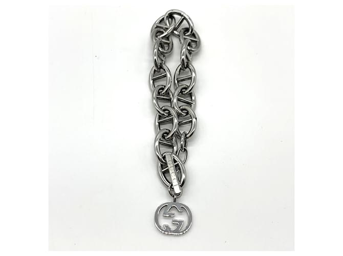 Bracciale Gucci Interlocking G Anchor Chain Argento - vista 3