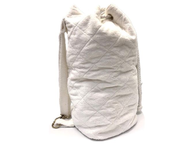 Hermès Borsa a tracolla in spugna bianca Hermes Bianco - vista 3