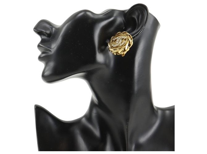 Chanel Coco Mark Clip-Ohrringe Golden - Ansicht 2