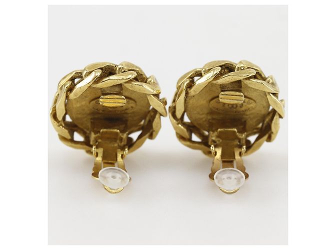 Chanel Coco Mark Clip-Ohrringe Golden - Ansicht 4
