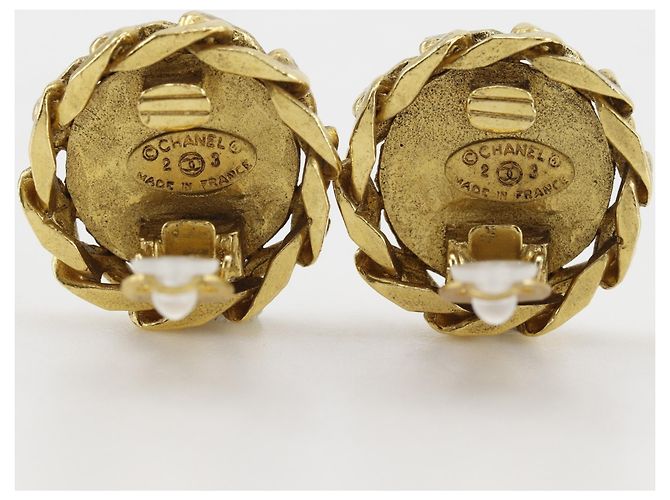 Chanel Coco Mark Clip-Ohrringe Golden - Ansicht 8