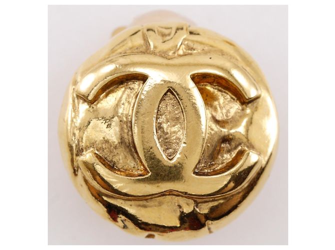 Chanel Coco Mark Clip-Ohrringe Golden - Ansicht 6