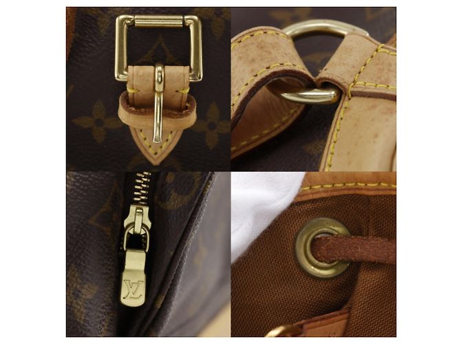 Mochila Louis Vuitton Montsouris MM Marrom - vista 11