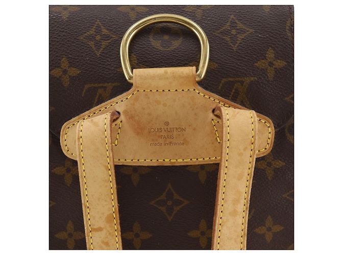 Mochila Louis Vuitton Montsouris MM Marrom - vista 16