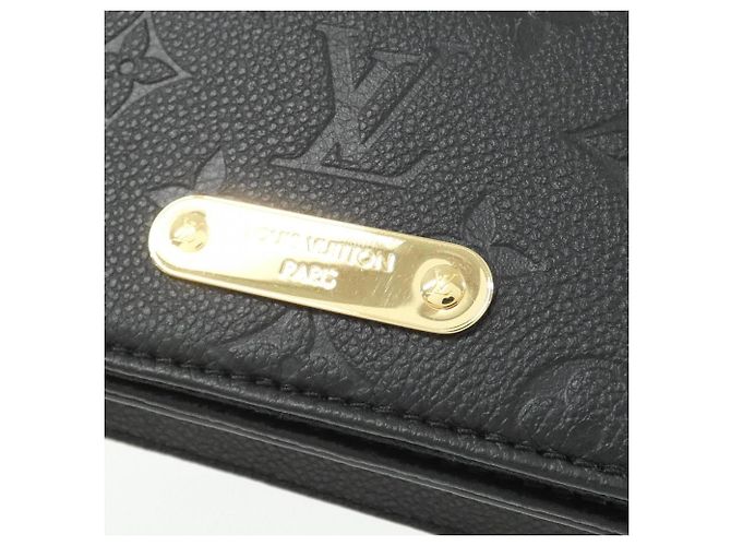 Portafoglio Lily con catena Monogram Empreinte Louis Vuitton M46919 Nero - vista 4