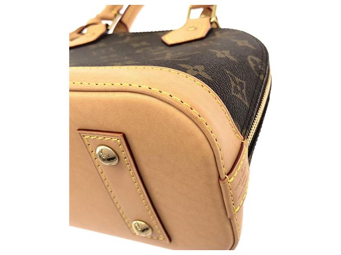Borsa Louis Vuitton Monogram Alma BB Marrone - vista 2
