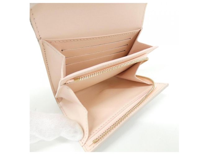Louis Vuitton Mahina Floral Portefeuille Iris Compact Wallet Beige - vista 5
