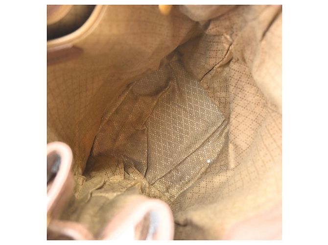 Gucci Vintage Bamboo Suede Small Marrone - vista 3