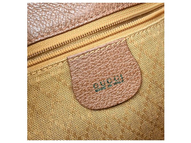 Gucci Vintage Bamboo Suede Small Marrone - vista 4