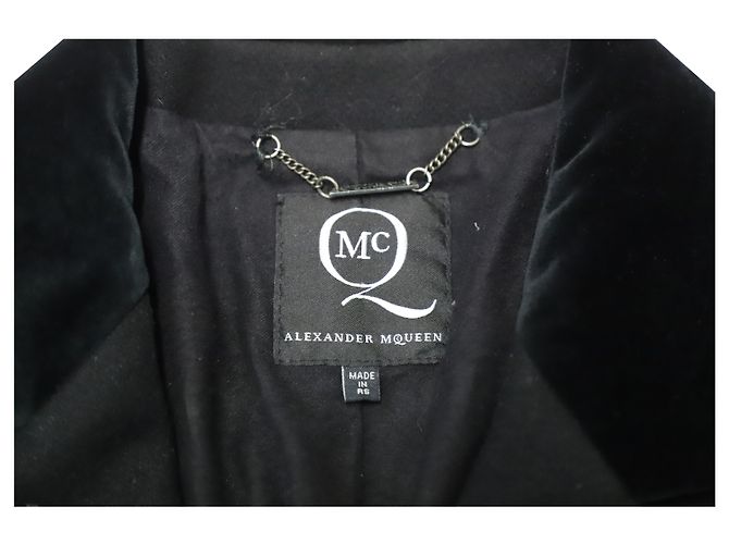 Abrigo largo McQ by Alexander McQueen en negro Lana Vergine - vista 4