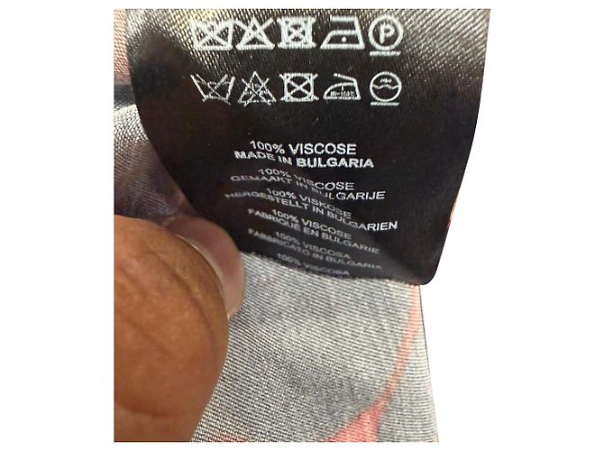 Abito arricciato stampato Dries Van Noten in raso multicolore - vista 5