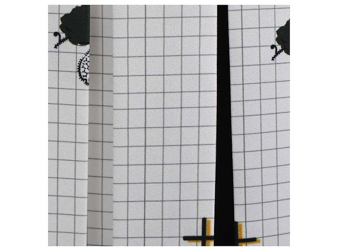 Falda midi plisada con estampado de cuadros Victoria Beckham en poliéster blanco - vista 11