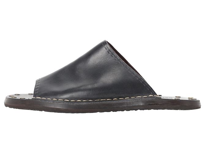 Sandali slide See by Chloé in pelle nera con borchie Nero - vista 2