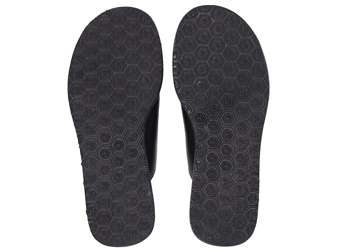 Sandali slide See by Chloé in pelle nera con borchie Nero - vista 5