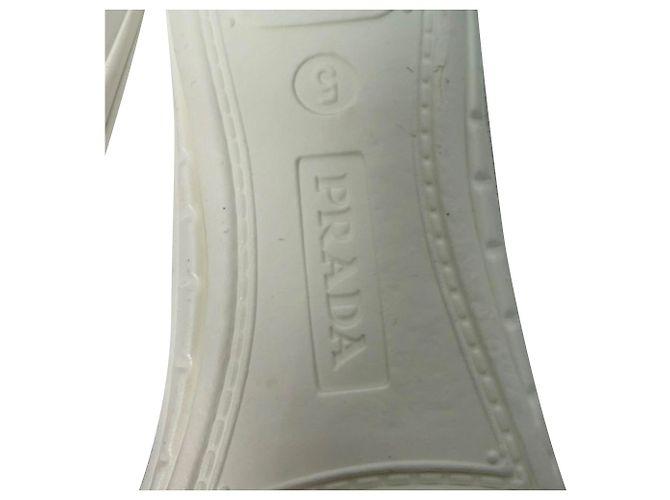 Sneakers Prada Prax 01 in pelle bianca Bianco - vista 11