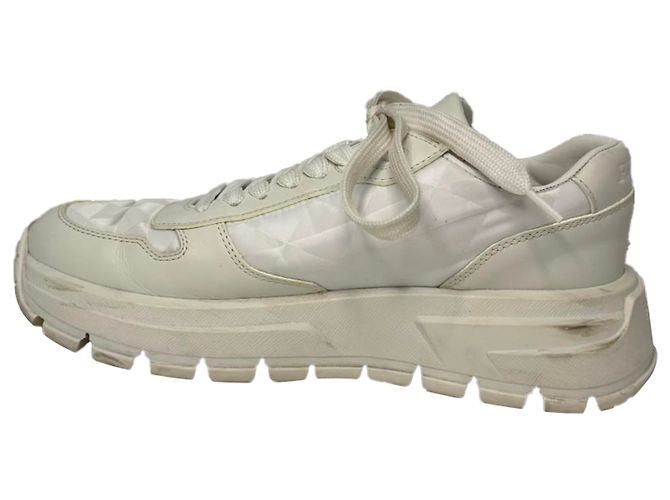 Sneakers Prada Prax 01 in pelle bianca Bianco - vista 4