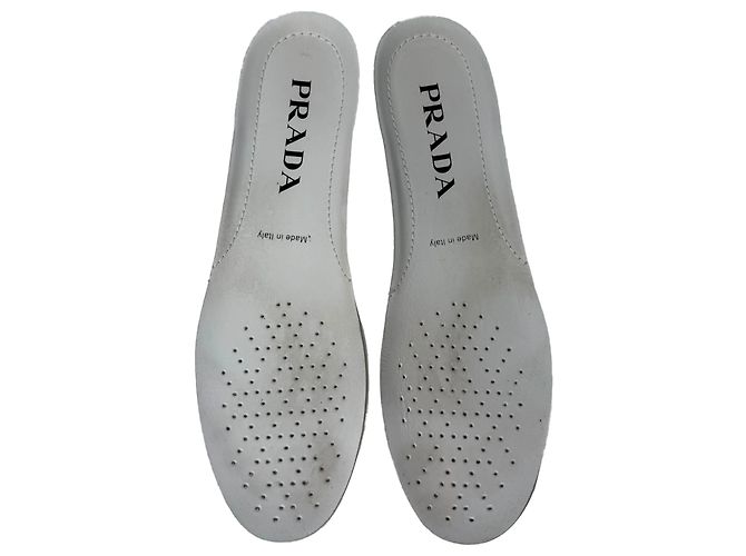 Sneakers Prada Prax 01 in pelle bianca Bianco - vista 9