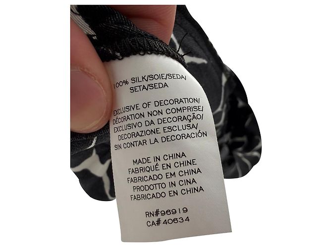 Abito midi con collo alto in seta nera Marc Jacobs Nero - vista 6