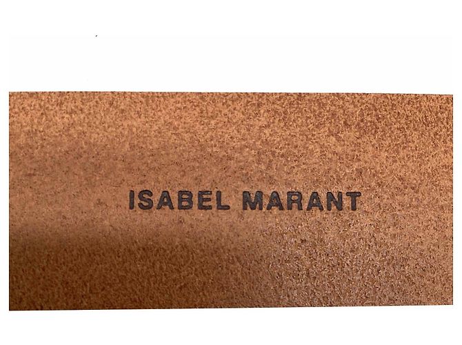 Cintura con lacci Lecce in pelle marrone Isabel Marant Stampa python - vista 4