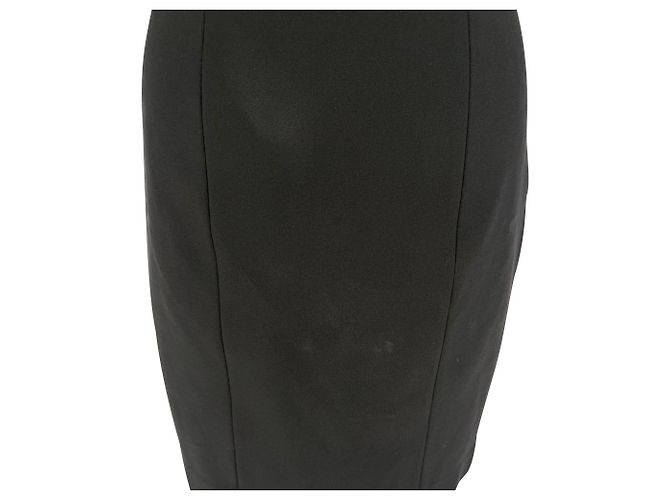 Mini abito Dolce & Gabbana con scollo quadrato in viscosa nera Nero - vista 2