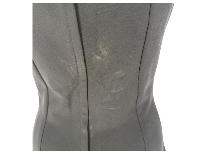 Mini abito Dolce & Gabbana con scollo quadrato in viscosa nera Nero - vista 5