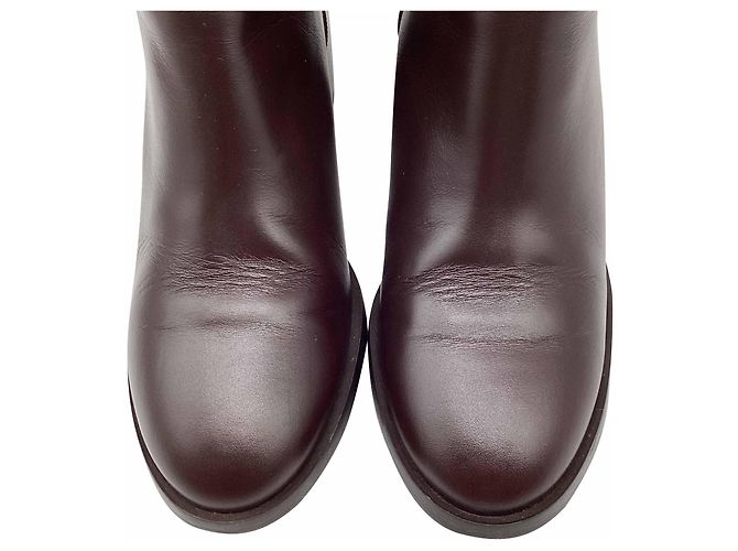 Botines con hebilla Esme de Stuart Weitzman en cuero marrón Castaño Roja - vista 9