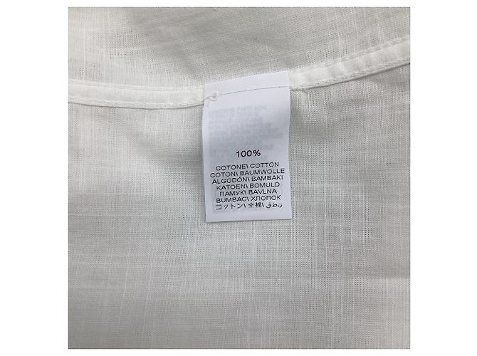 Camisa de vestir de manga larga Brunello Cucinelli en algodón blanco - vista 4