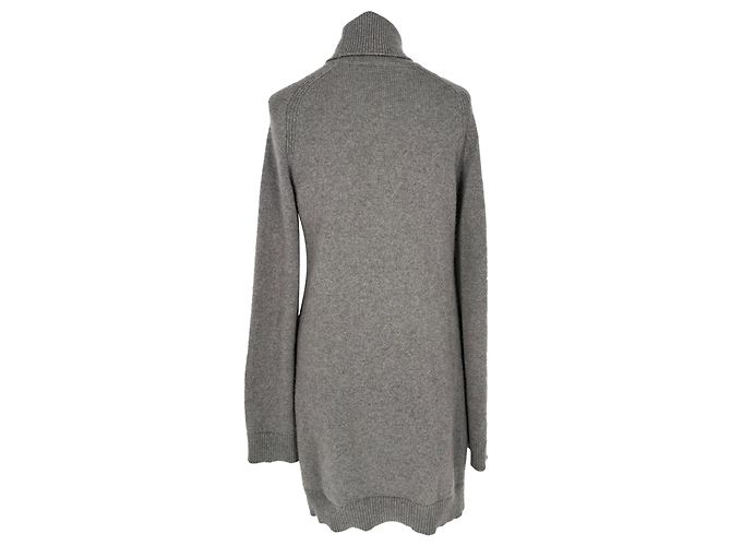 Loro Piana Dunster Mini Kleid aus grauem Kaschmir - Ansicht 3