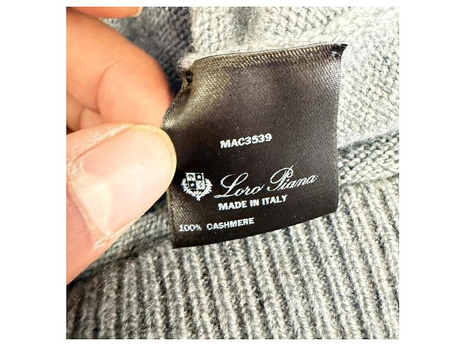 Loro Piana Dunster Mini Kleid aus grauem Kaschmir - Ansicht 4