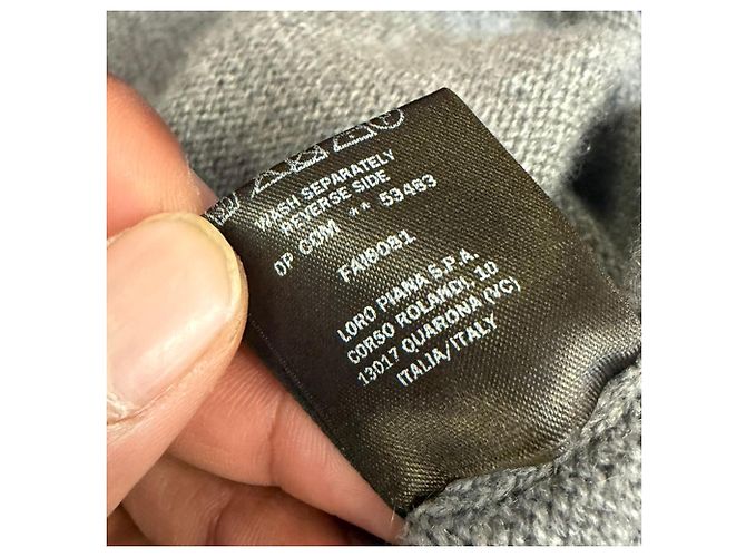 Loro Piana Dunster Mini Kleid aus grauem Kaschmir - Ansicht 5
