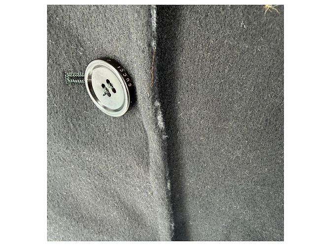 Abrigo reversible Gucci GG en lana negra Negro - vista 2